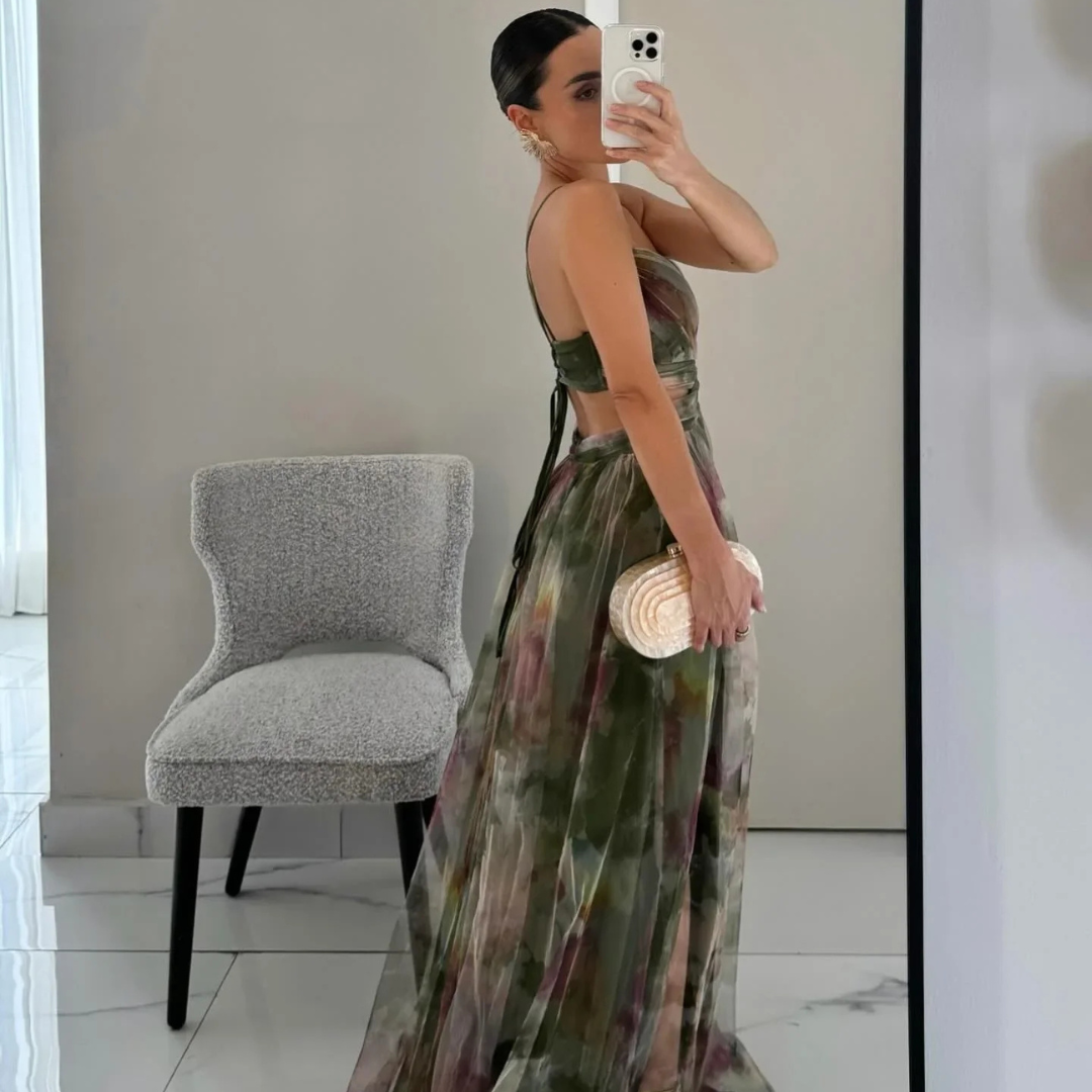 Giselle – Czarująca Sukienka Maxi w Kwiaty