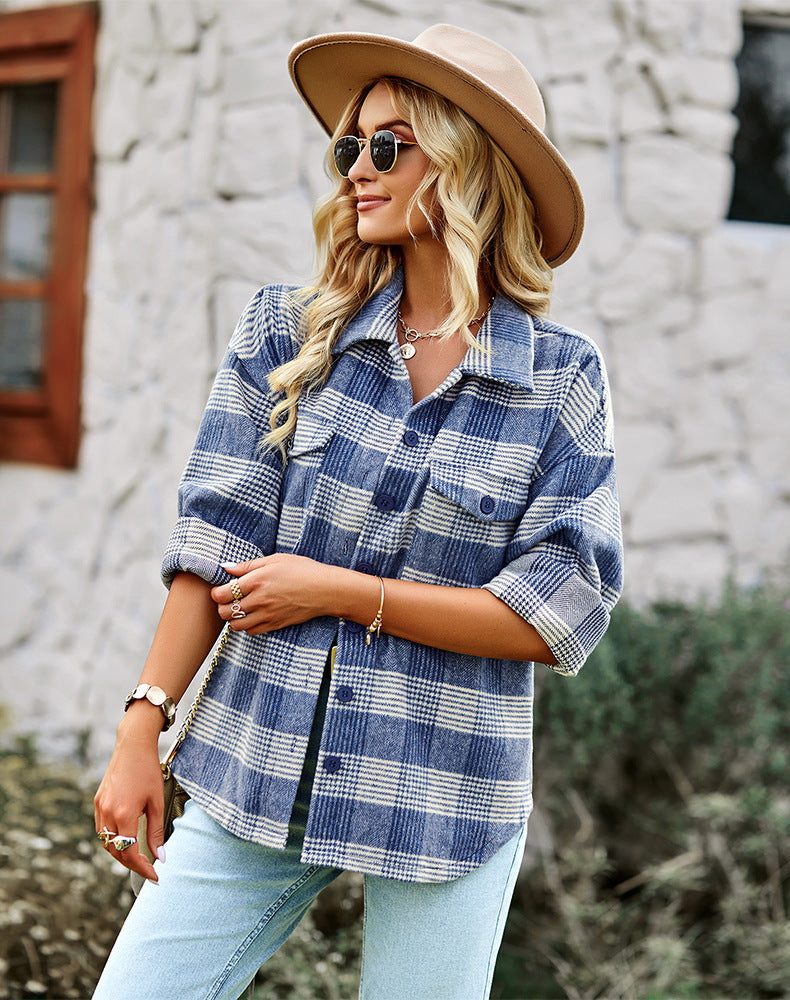 Koszula Damska w Kratę | Stylizacja Jesień Moda Kobiety | Patrycja