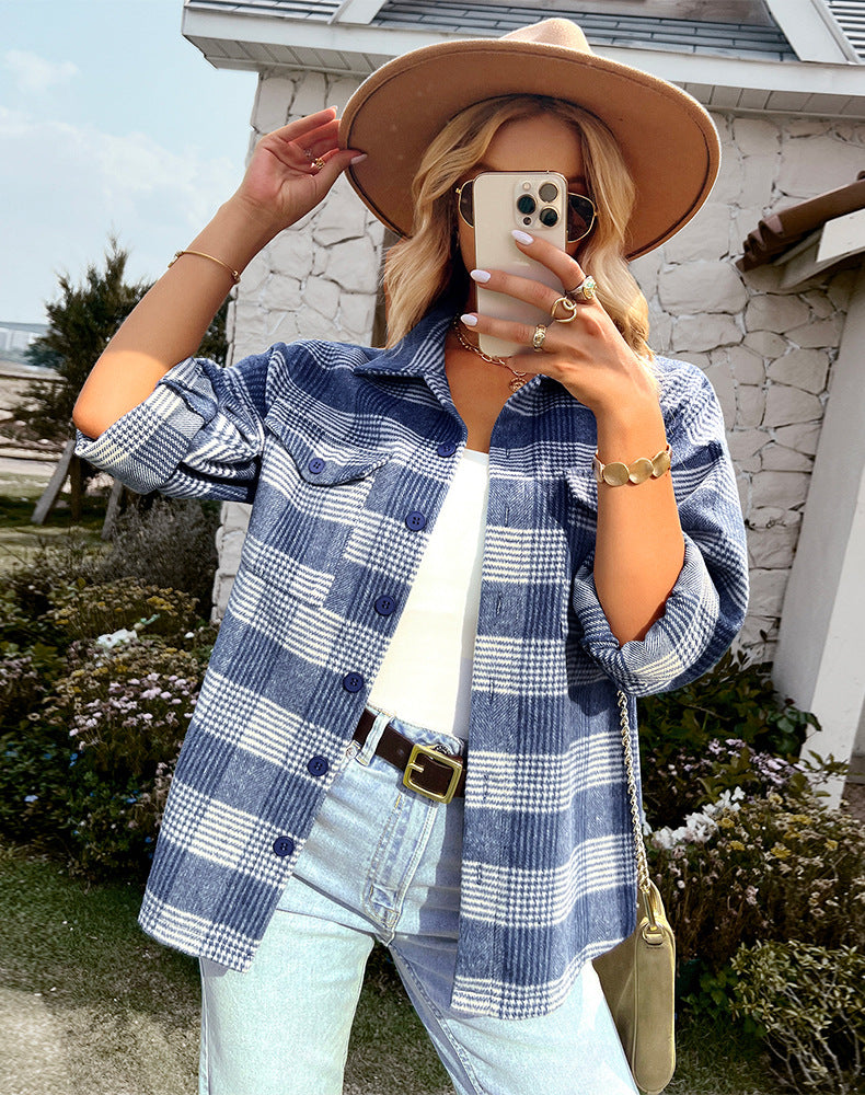 Koszula Damska w Kratę | Stylizacja Jesień Moda Kobiety | Patrycja